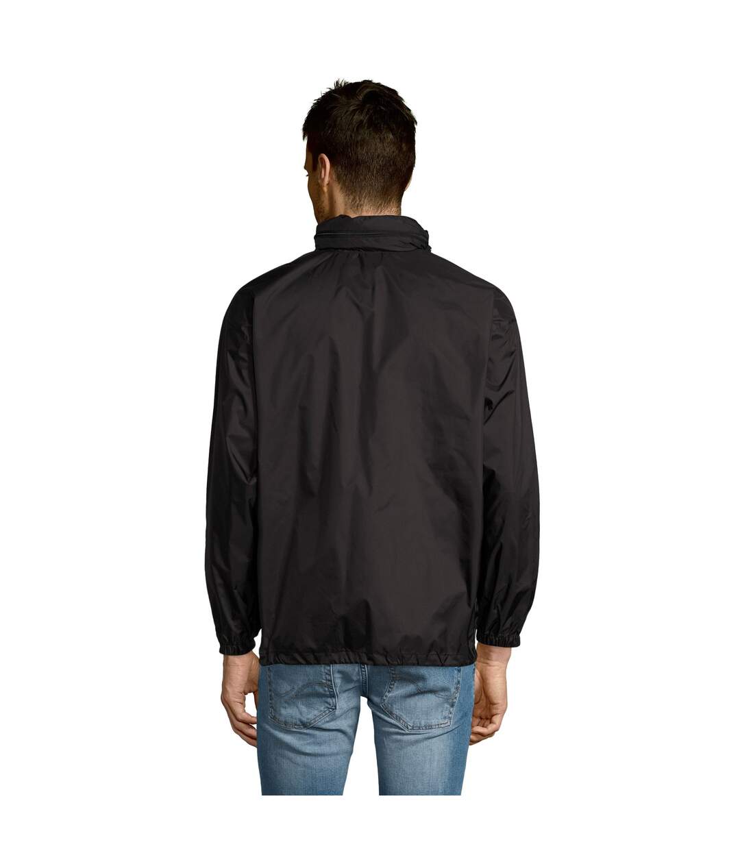 Veste coupe-vent surf unisexe noir SOLS SOLS