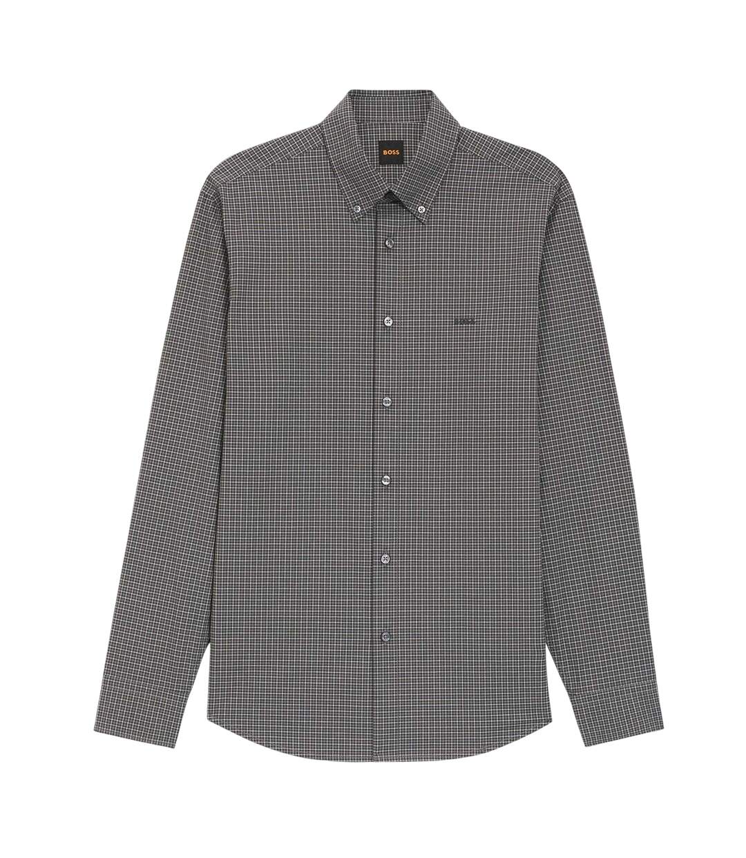 Mens Ricoplus Shirt Black Boss-2