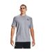 Mens Sportstyle Short-sleeved T-shirt Light Steel Heather Black Under Armour-3