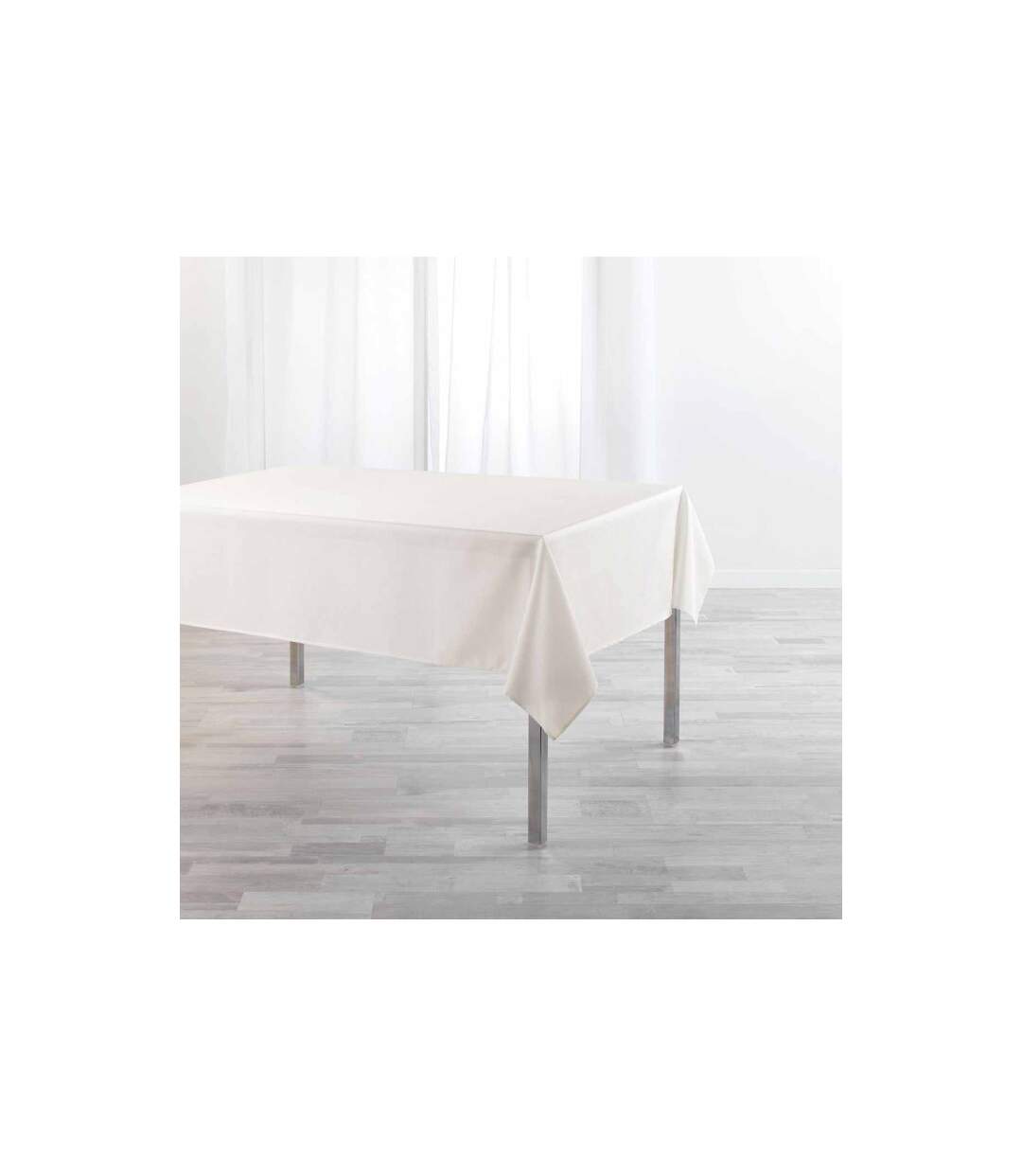 Nappe Chambray Enduite Newton 140x250cm Crème-1