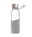 Slim glass 550ml water bottle one size grey Vinga-1