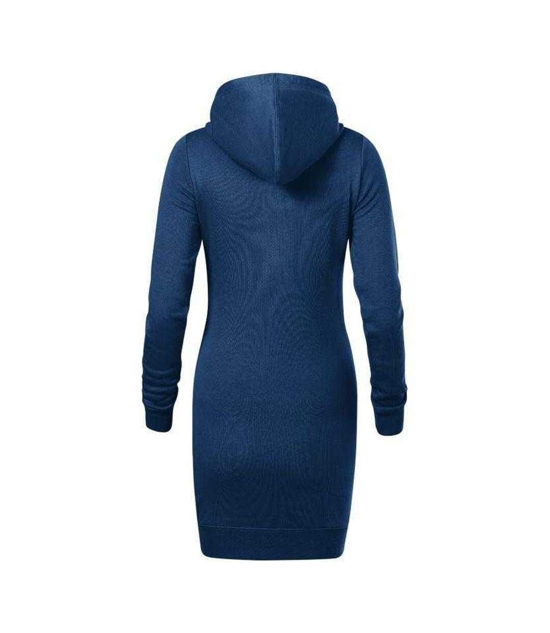 Robe À Capuche Snap Femme Bleu Foncé Malfini-2