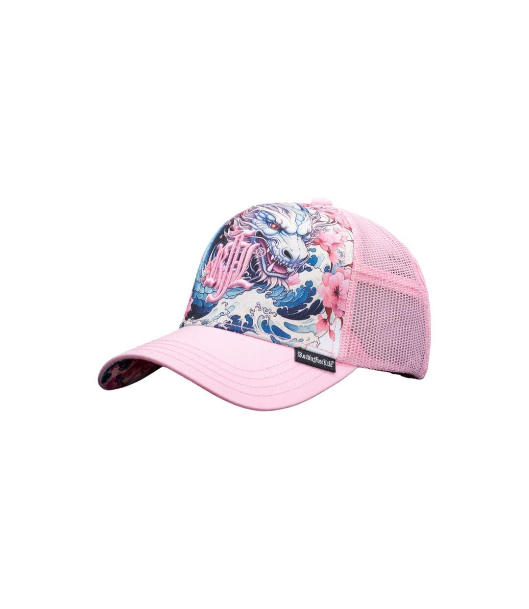 Casquette trucker avec filet bi-matière Drogo Rock'n Free Life-1