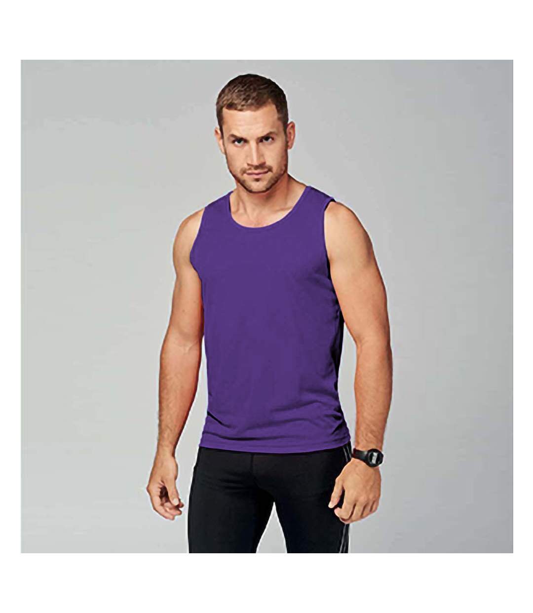 Débardeur de sport homme violet Kariban