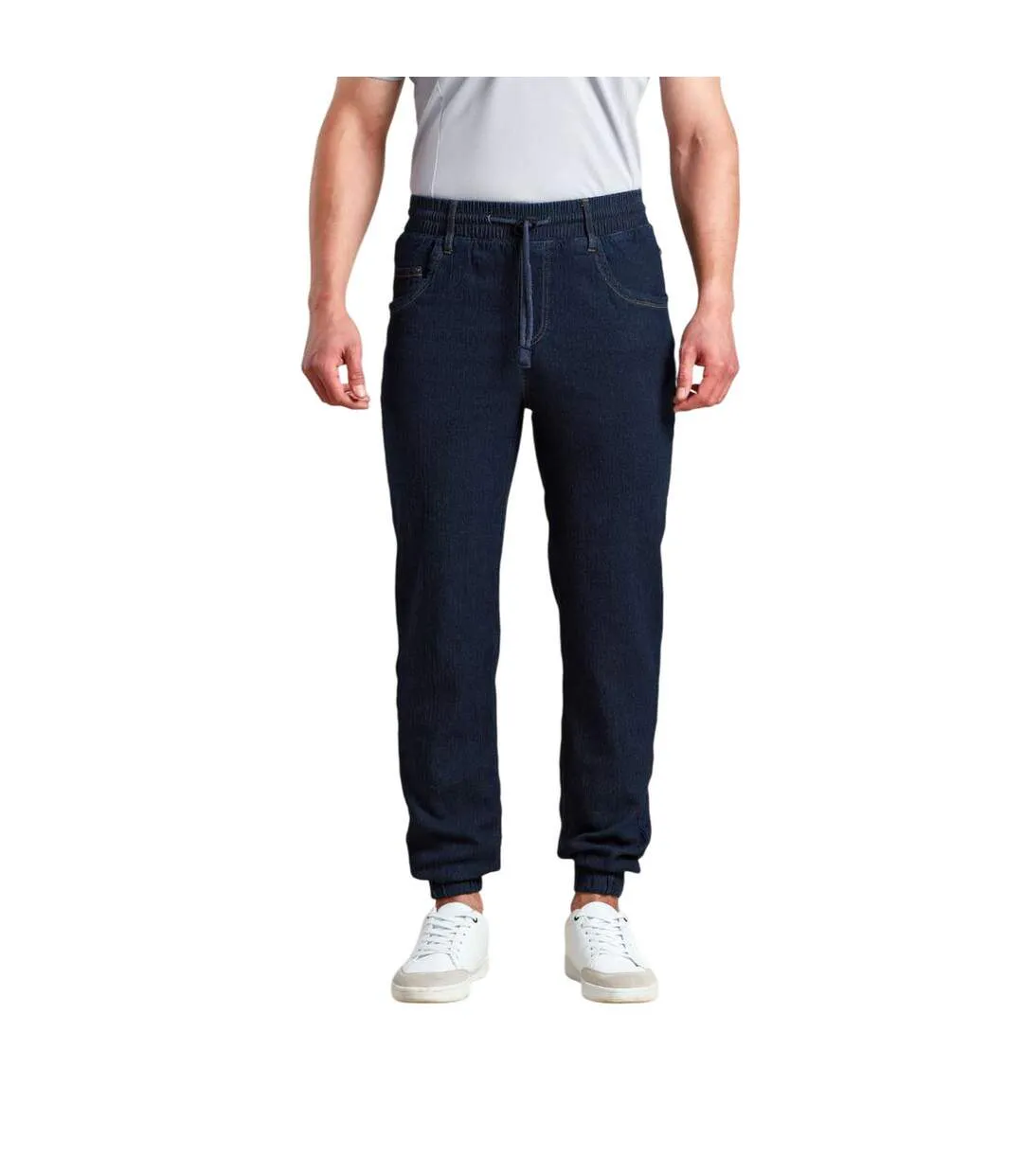 Unisex Adult Artisan Chef Jogging Bottoms Indigo Denim Premier-1