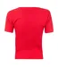 Womens/ladies Ribbed V Neck Top True Red Levis-2
