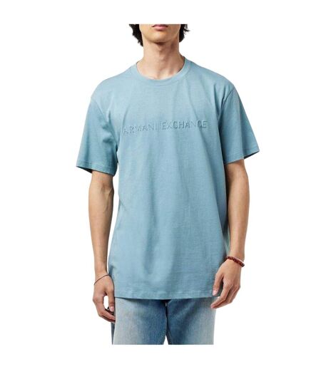Mens Embossed T-shirt Lead Armani Exchange