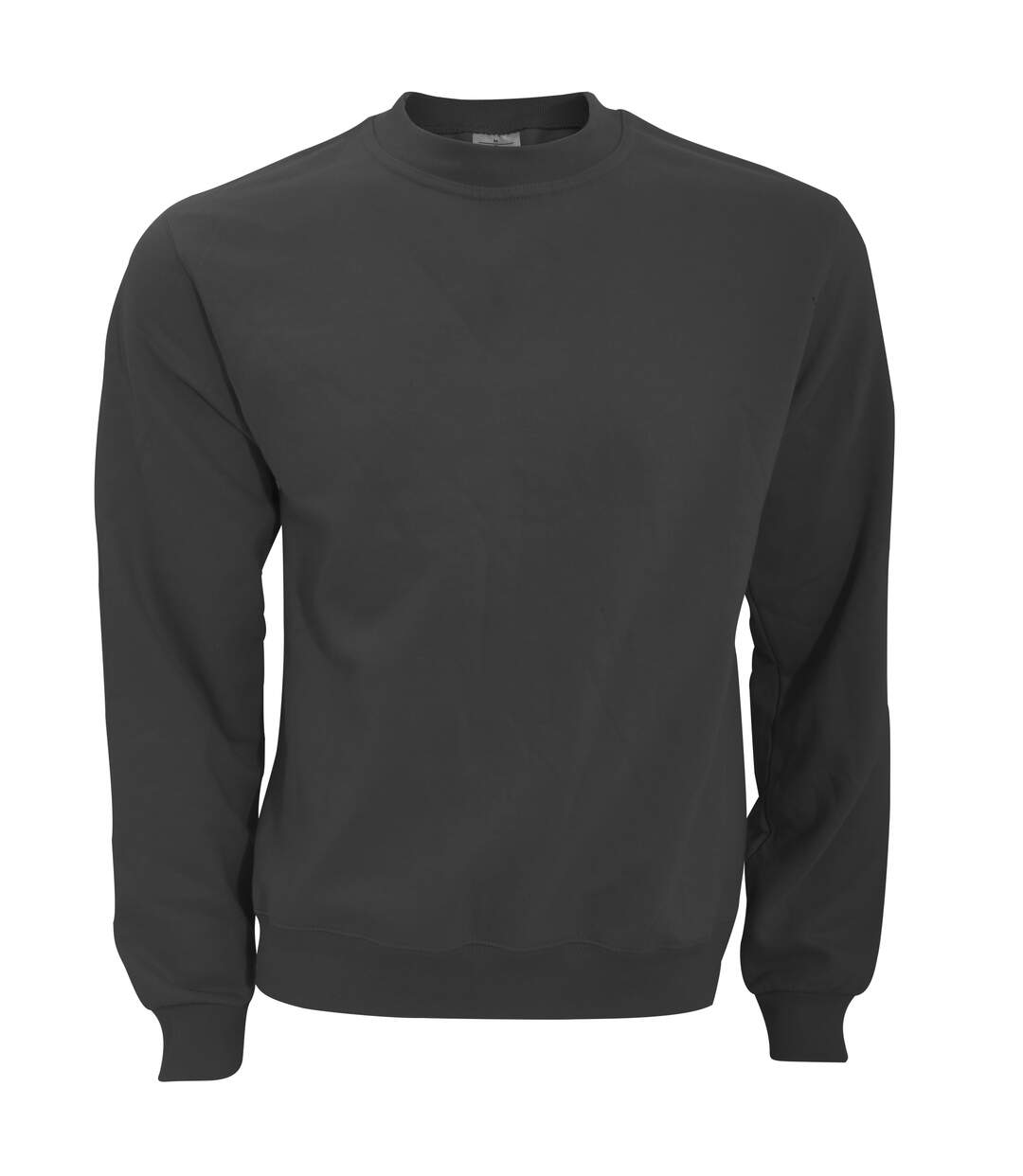 B&C Mens Crew Neck Sweatshirt Top (Anthracite)