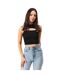 Womens/ladies Plain Cut Out Slim Tank Top Black Jack Wills-4