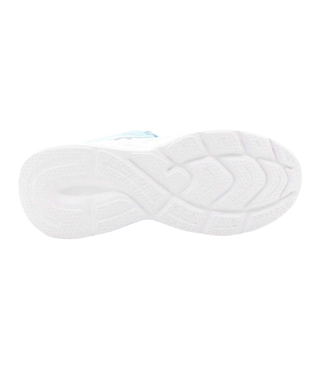Womens/ladies Como Logo Low Cut Trainers Skyblue Washed White Ellesse-3