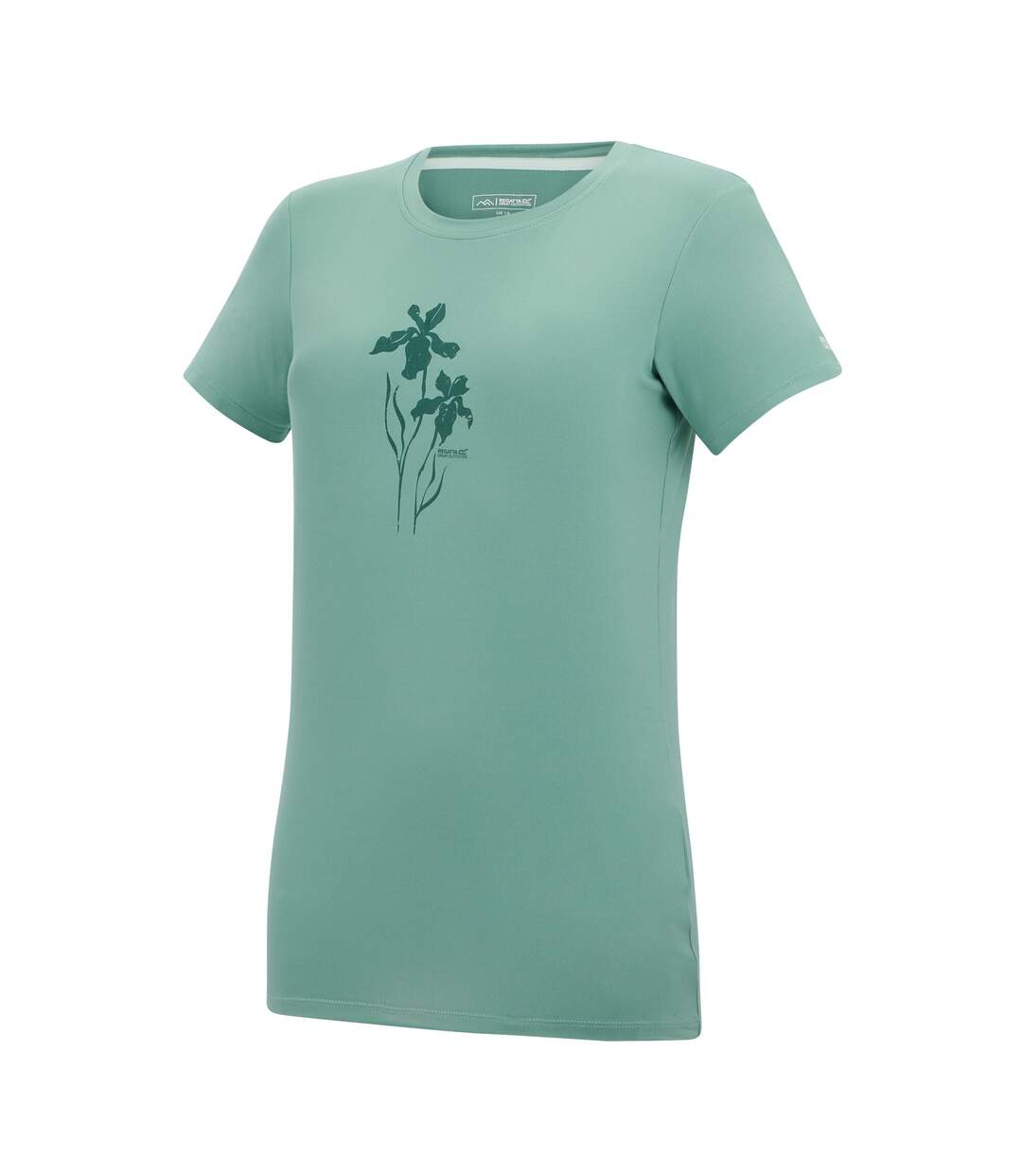 Womens/ladies Fingal Flowers Stretch T-shirt Ivy Moss Regatta-3