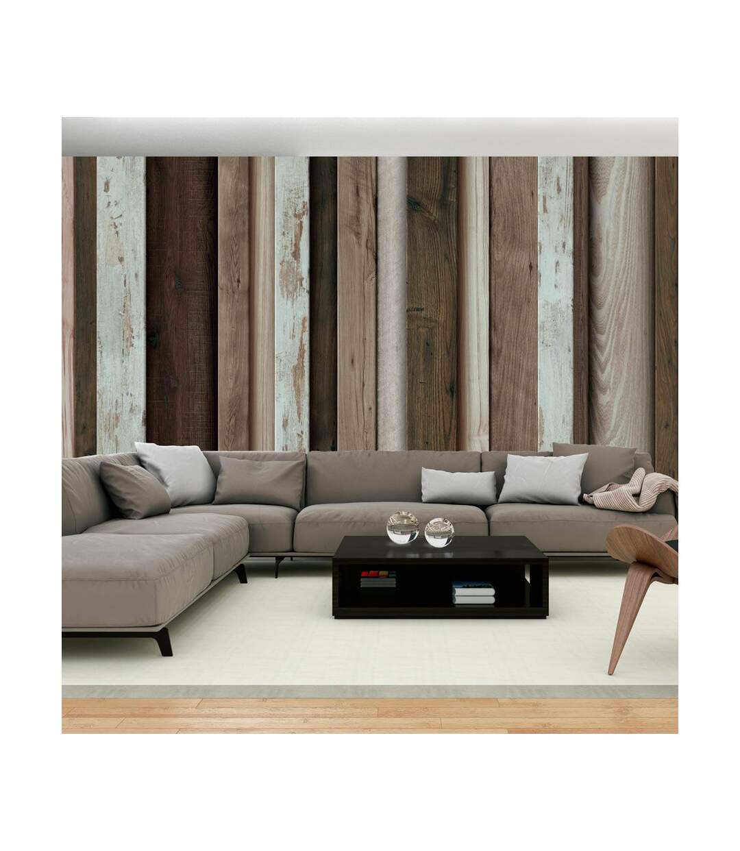 Papier Peint XXL Wooden Fan 280x500cm-1