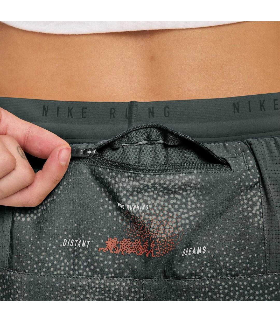 Short De Course Motif/style Abstrait Performance Homme Noir Nike-4