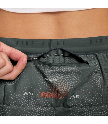 Short De Course Motif/style Abstrait Performance Homme Noir Nike