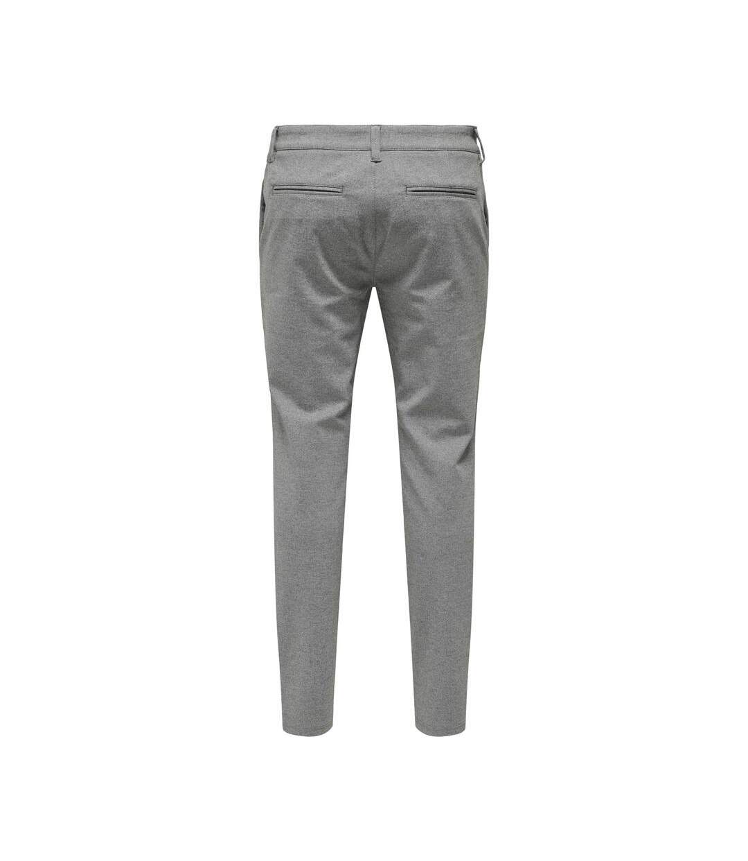 Pantalon chino gris homme only & sons onsthor - w30-l32-2