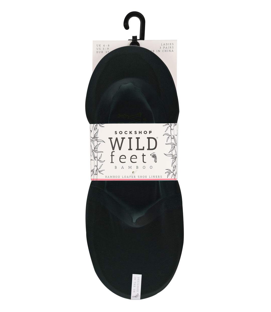 Wild Feet - 3 Paires Chaussettes Invisible Bambou Femme |Socquettes Antidérapant