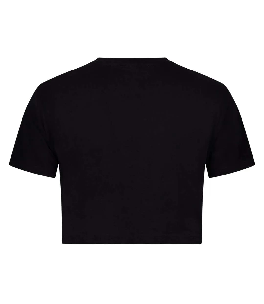 Womens/ladies Script Cropped T-shirt Caviar Diesel-2