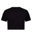 Womens/ladies Script Cropped T-shirt Caviar Diesel-2