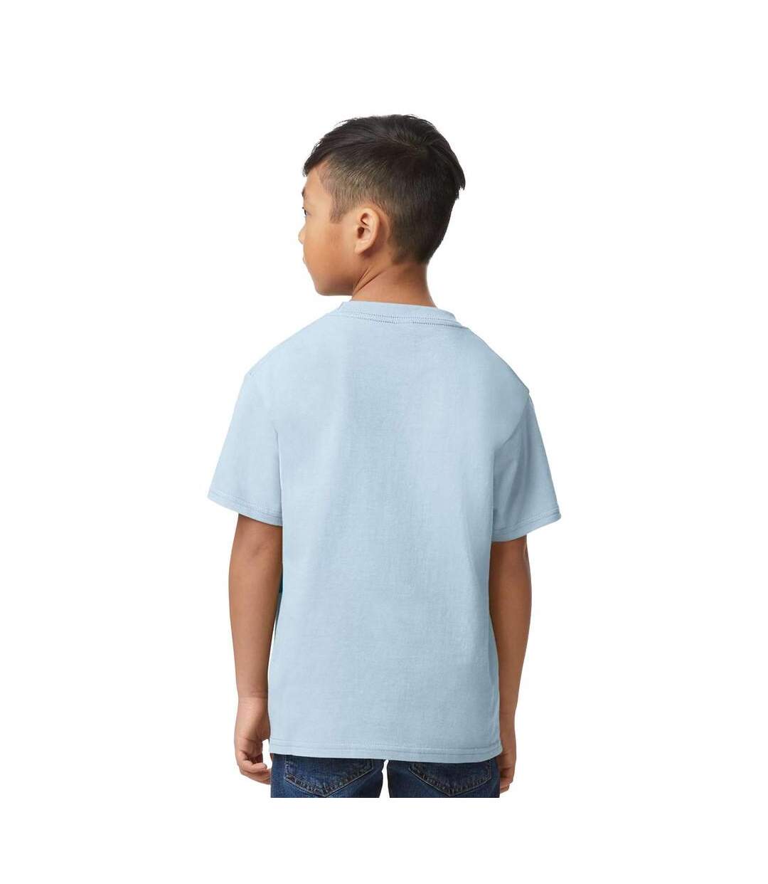 T-shirt Enfant Bleu Clair Gildan-2