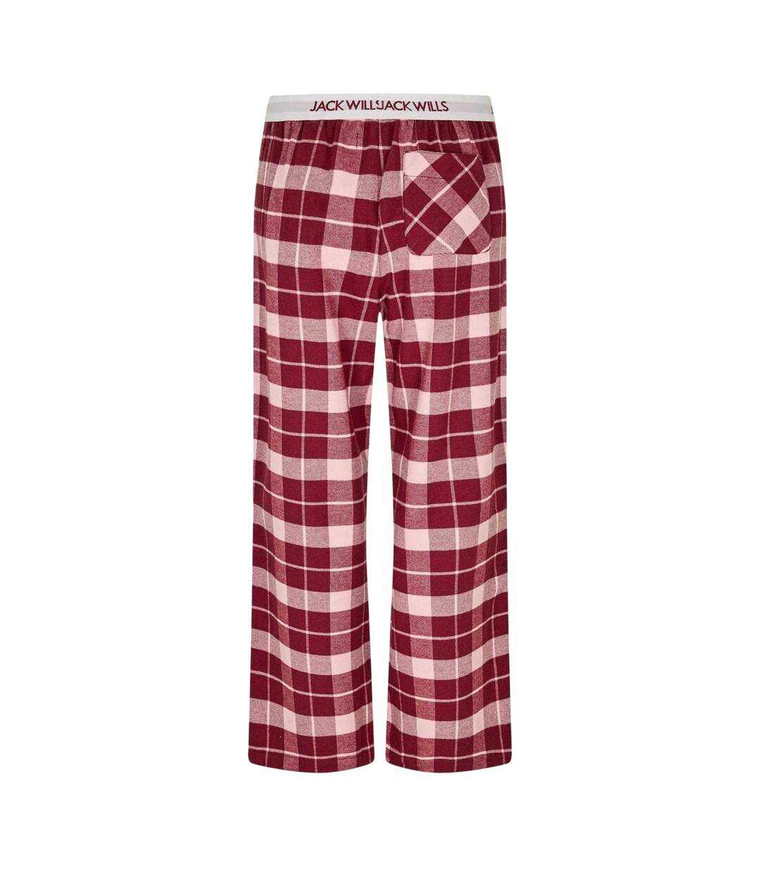 Bas De Pyjama Motif/style À Carreaux Femme Bordeaux Rose Jack Wills-3