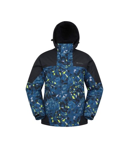 Mens shadow ii printed ski jacket dark blue Mountain Warehouse