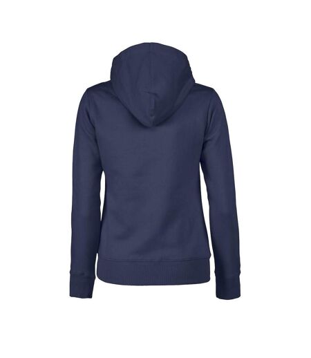 Womens/ladies Fastpitch Hoodie Navy Printer