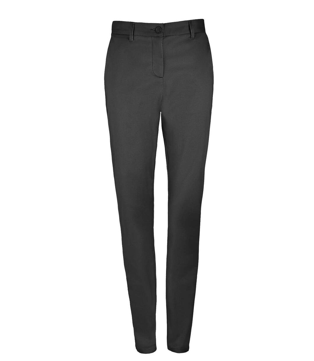 pantalon toile satin femme - 02918 - noir