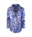 Womens/ladies Floral Boyfriend Jacket Blue Inoa-1