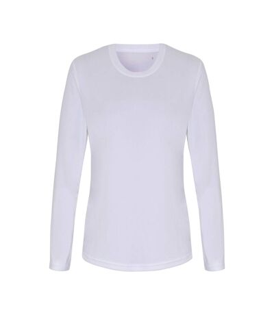 TriDri Womens/Ladies Long Sleeve Performance T-Shirt (White)