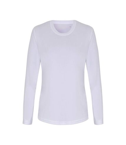 TriDri Womens/Ladies Long Sleeve Performance T-Shirt (White) - UTRW6561