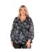 Haut Portefeuille Manches Bouffantes Motif/style Floral Femme Noir Lovedrobe-2
