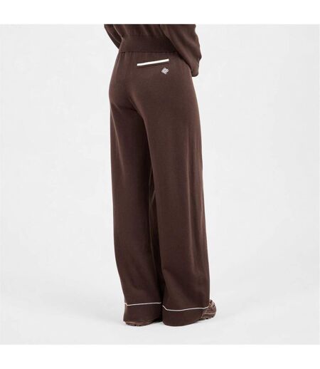 Womens/ladies Knitted Trousers Brown Couture