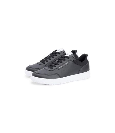 Mens Basket Core Lt Leather Trainers Black Tommy Hilfiger