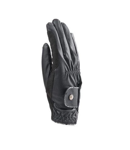 Unisex adult stadium winter riding gloves black Aubrion