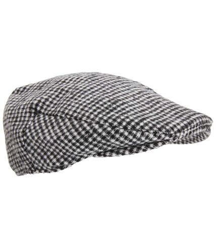 Mens Traditional Lined Flat Cap (Dogstooth) - UTHA498