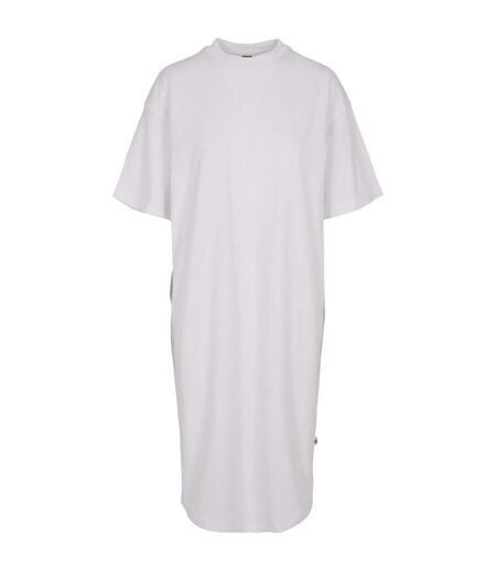 Robe T-shirt Motif/style Long Femme Blanc Urban Classics