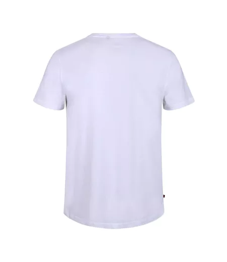 T-shirt Style Imprimé Feuille Cogolin Homme Blanc Luke 1977