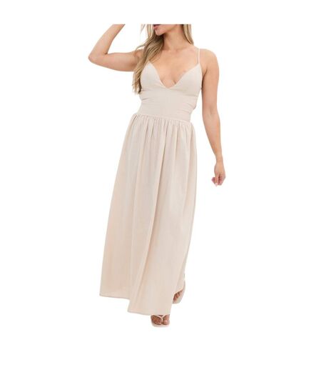 Robe Longue Femme Crème I Saw It First