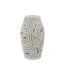Vase Design en Résine Oblix 35cm Blanc-1