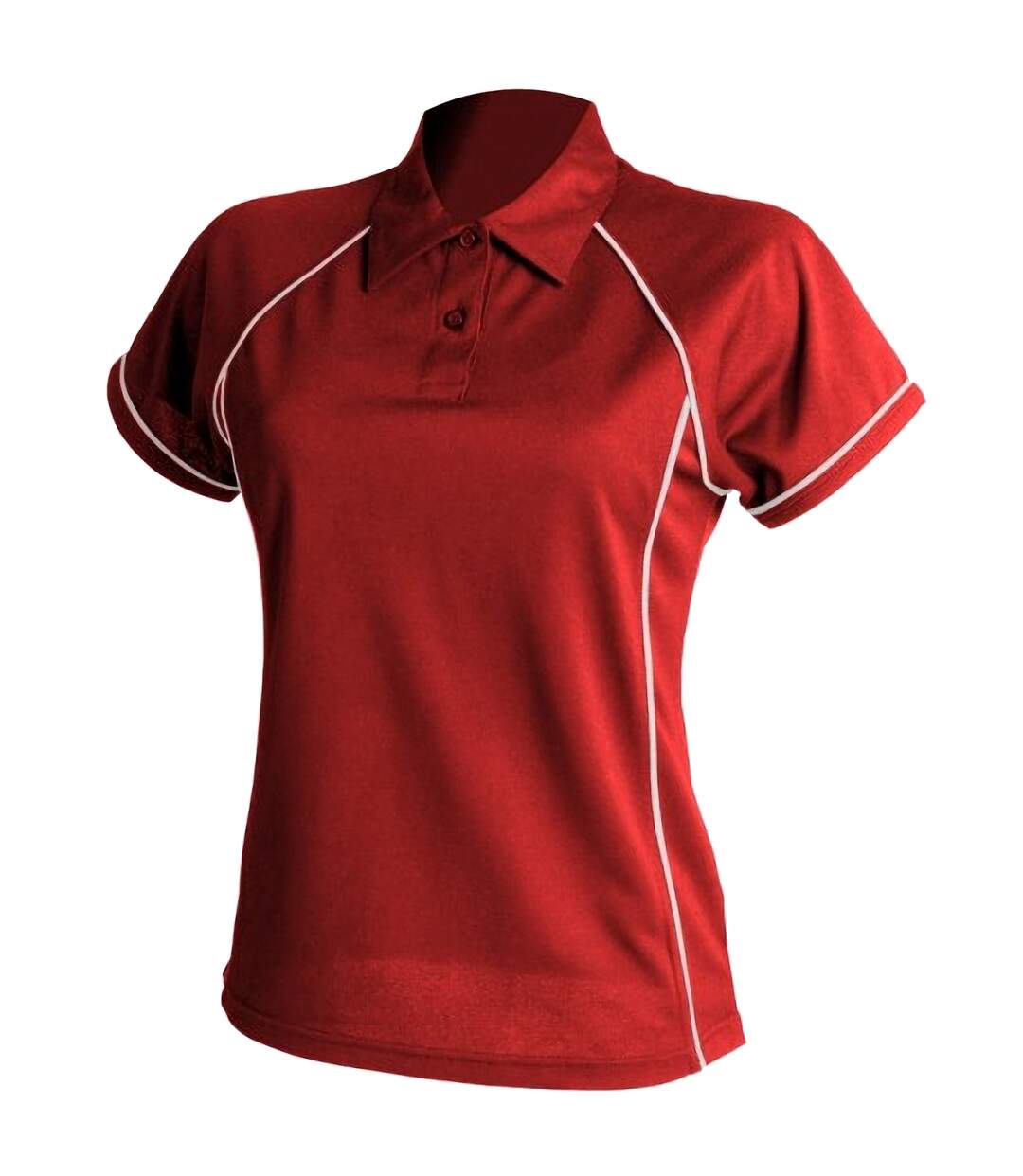 Polo sport femme rouge/blanc Finden & Hales-1