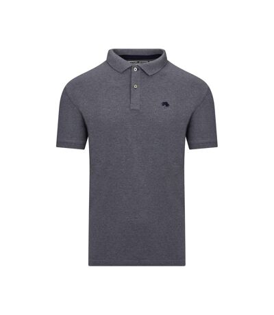 Polo bio classique pour hommes marl gris Raging Bull