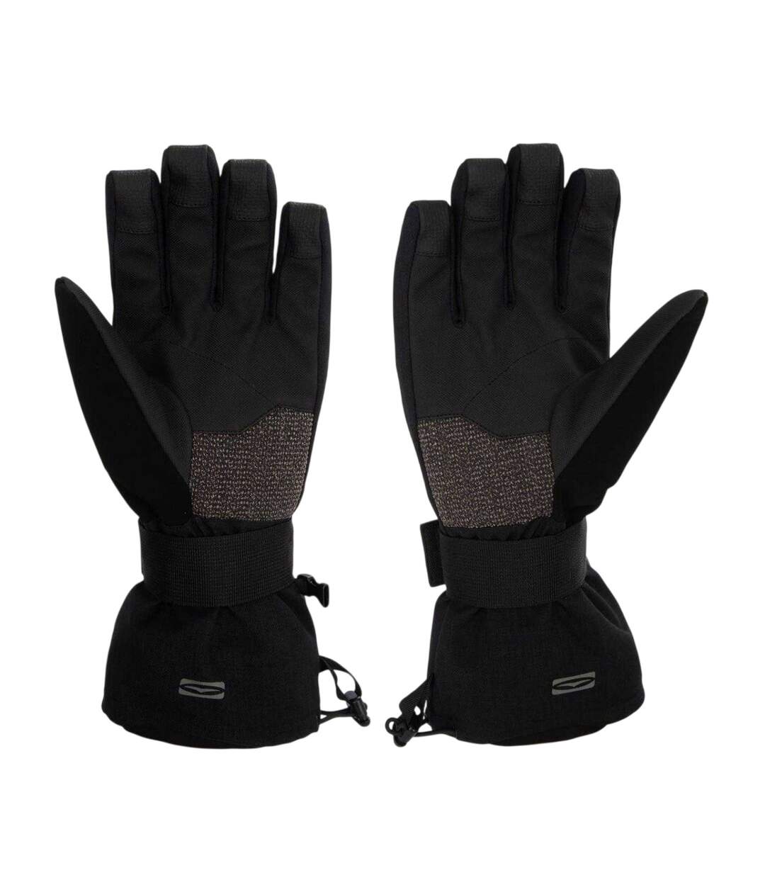 Unisex Adult Powder Ski Gloves Black Gul-2
