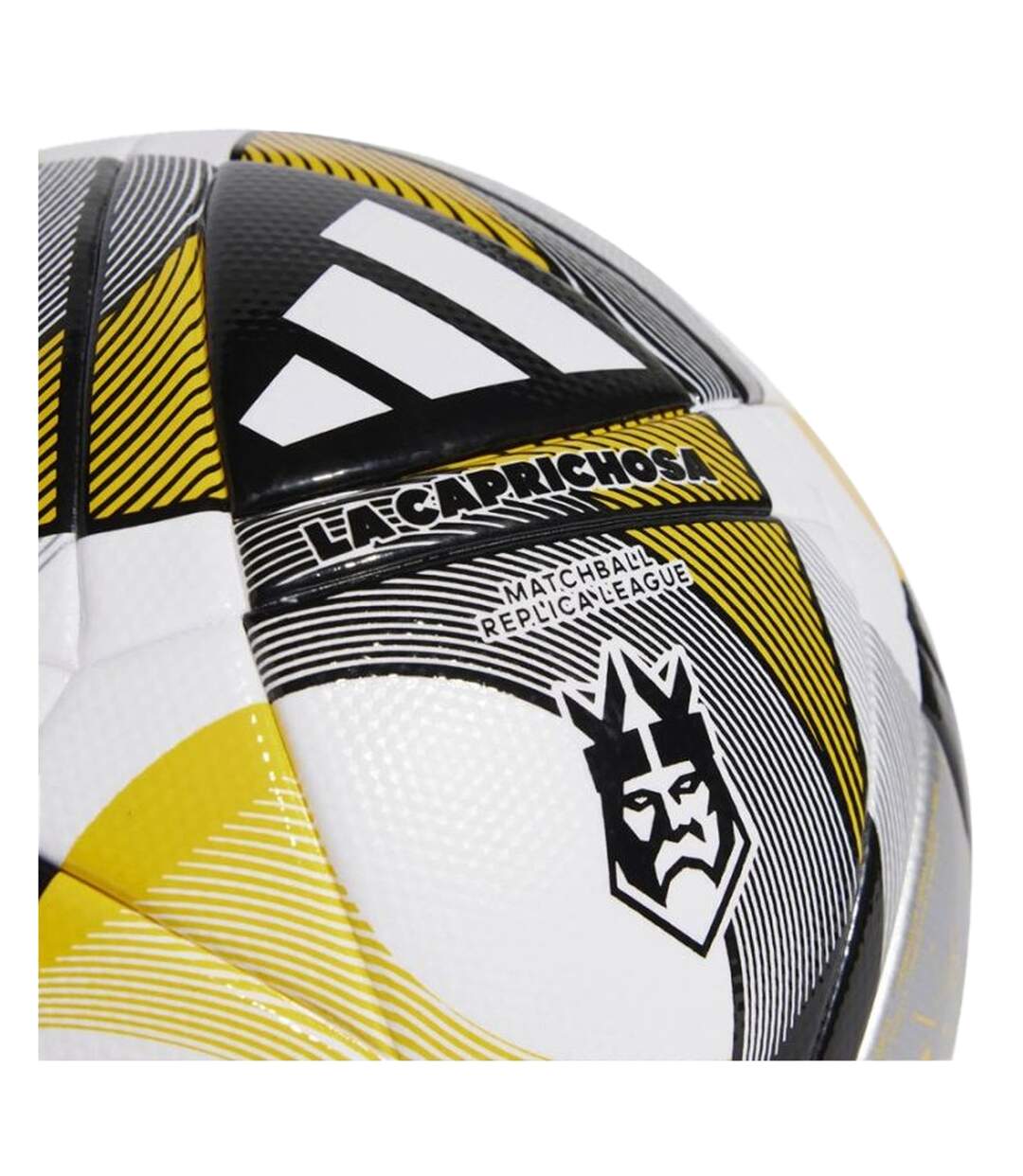 Ballon De Foot Motif/style Emblème Kings League Taille 5 Blanc Jaune Noir Adidas-2