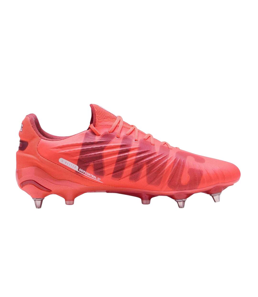 Mens King Ultimate Synthetic Soft Ground Football Boots Glowing Red Puma-1