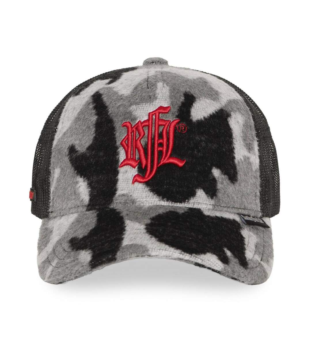 Casquette trucker imitation fourrure avec filet logo brodé Mountain Rock'n Free Life-2