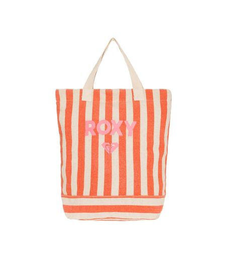Sac à dos rouge à rayures femme roxy fairy beach - taille unique