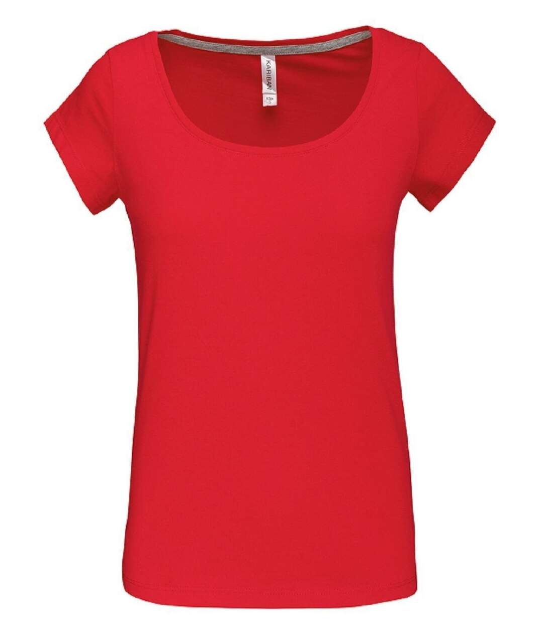 T-shirt col bateau - Femme - K384 - rouge