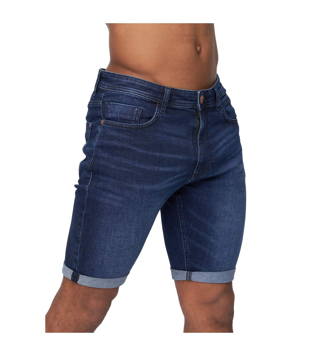 Short zeki homme bleu foncé délavé Duck and Cover-1