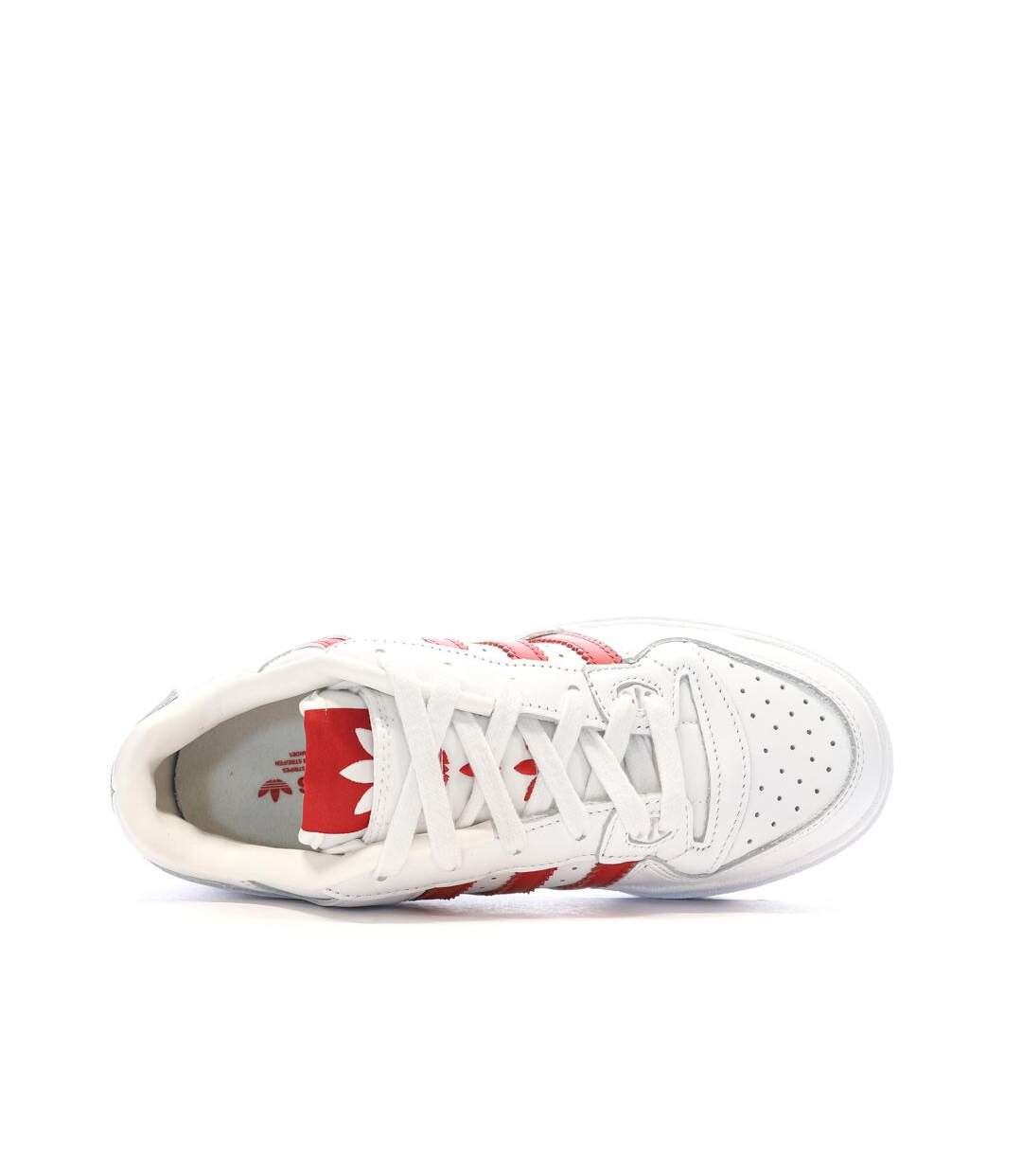 Baskets blanches/rouges femme adidas forum xlg-4