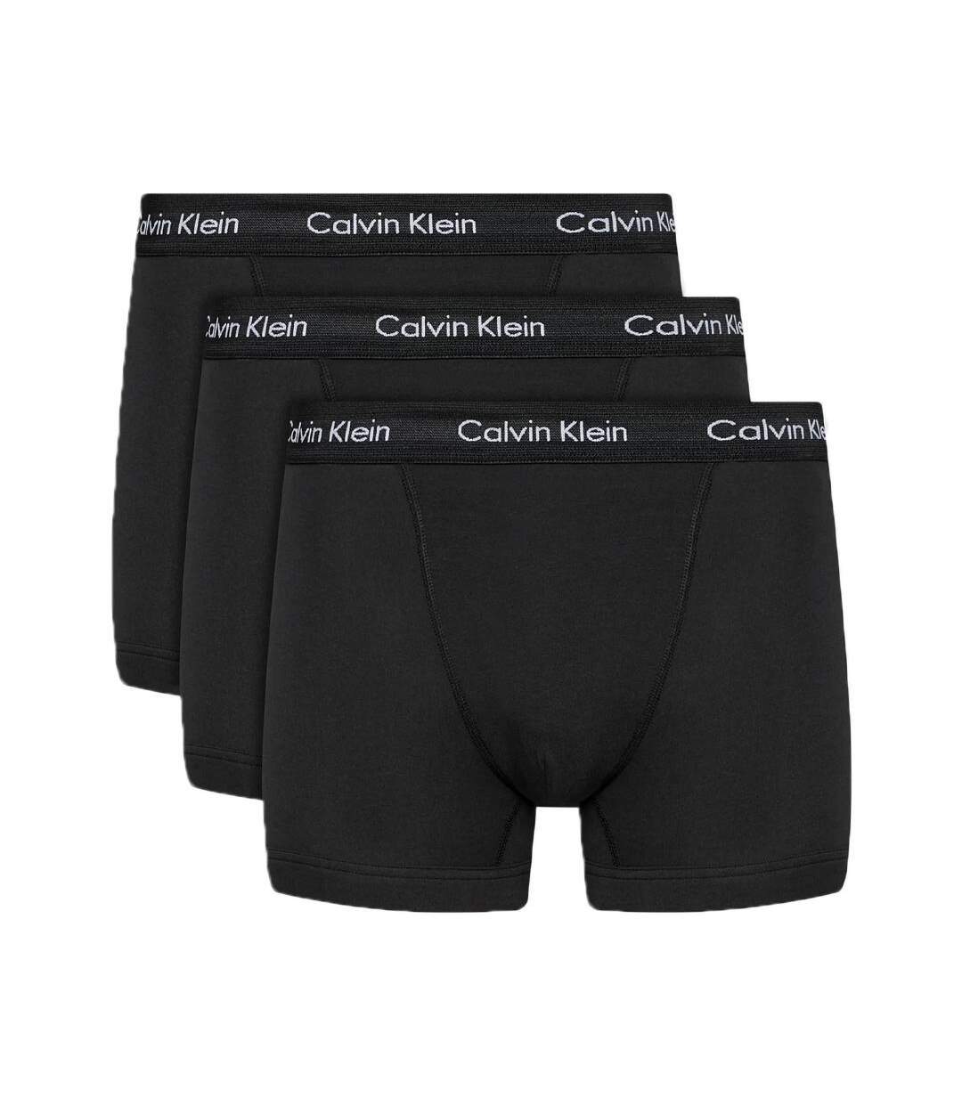 x3 boxers noirs homme calvin klein jeans u2662g - l-1